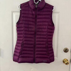 2 Cabela's -Eddie Bauer 80% Down Filled Outdoor Vests Sz SP